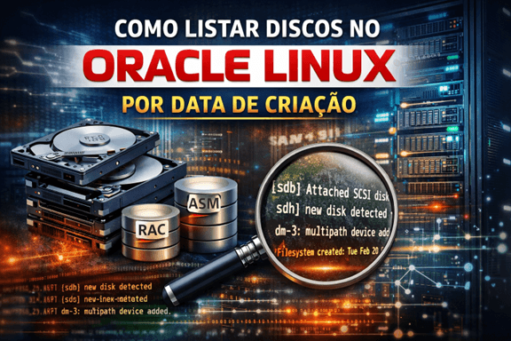 Como Listar Discos no Oracle Linux por Data de Criação